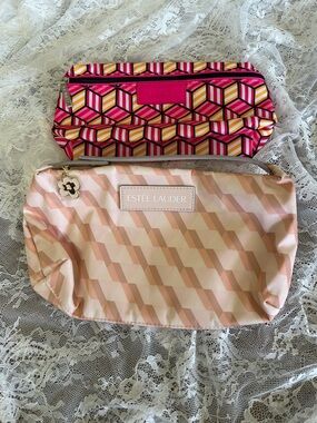 Estee Lauder and Clinique Makeup Pouches.
